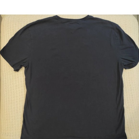 Tommy Hilfiger Navy Blue Graffiti T-Shirt Men's XL - Picture 2 of 3